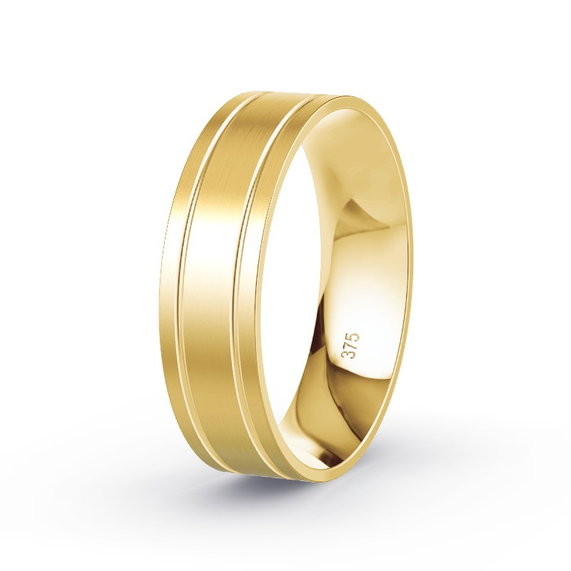 Wedding Ring 9ct Yellow Gold - Model N°2162