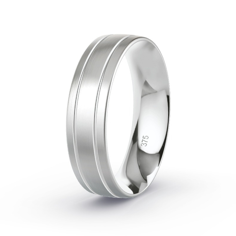 Wedding Ring 9ct White Gold - Model N°2164