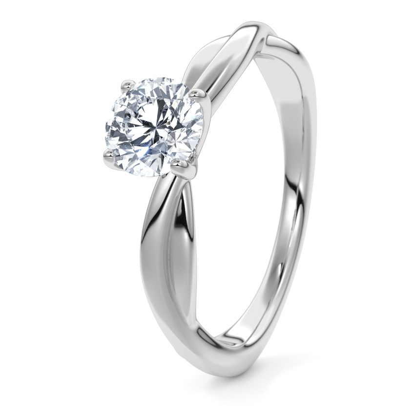 Verlobungsring Weissgold 333 - 0.30 ct. Diamanten - Modell N°3016 Brillant, Solitär