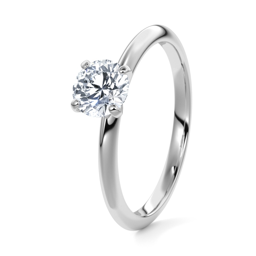 Pierścionek zaręczynowy Pallad 950 - 0.30 ct diamentem - Model N°3021 Brylant, Solitaire